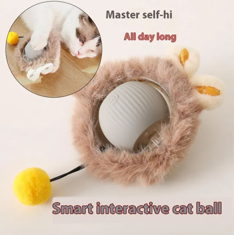 PawVeil Smart Rolling Ball™ — Self-Moving Interactive Toy for Cats & Dogs