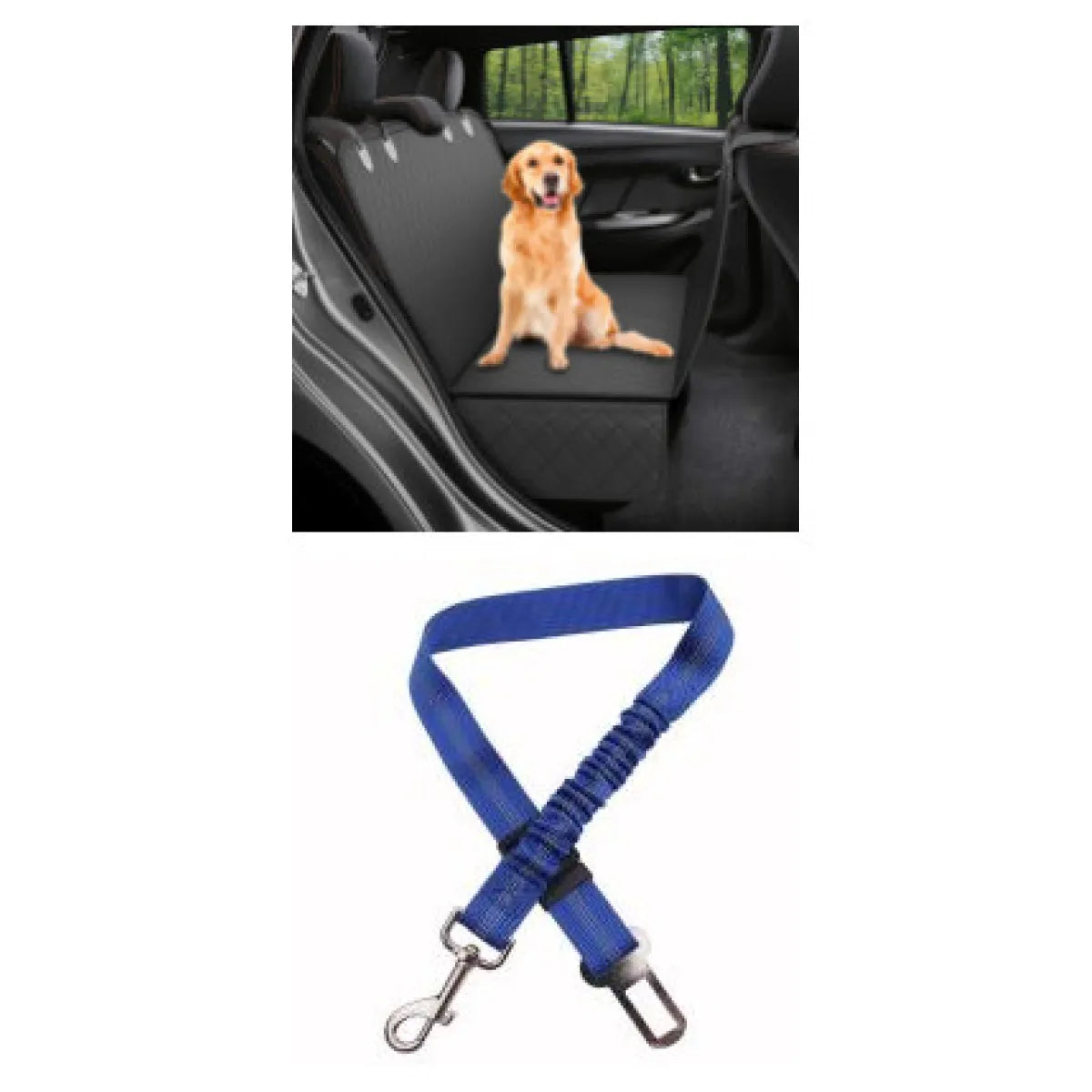 Pet Hammock Car Seat with Mesh Window