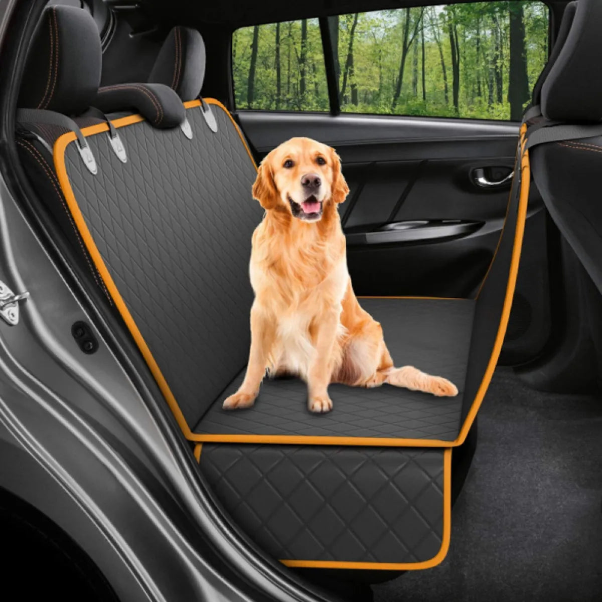 Pet Hammock Car Seat with Mesh Window