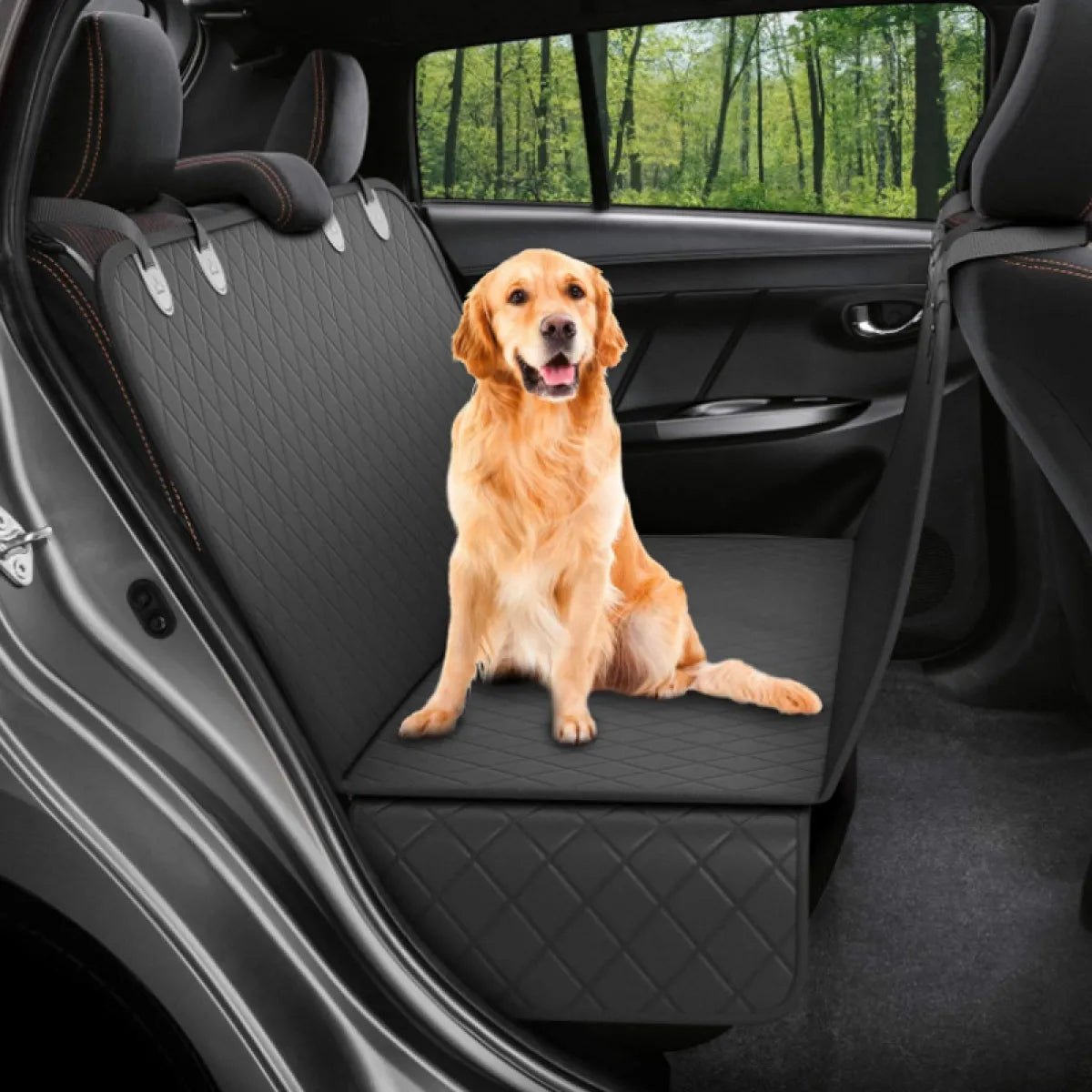 Pet Hammock Car Seat with Mesh Window