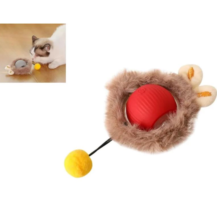 PawVeil Smart Rolling Ball™ — Self-Moving Interactive Toy for Cats & Dogs